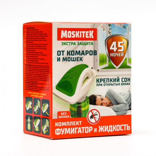 Набор Глорус Moskitek Extra: фумигатор + жидкость