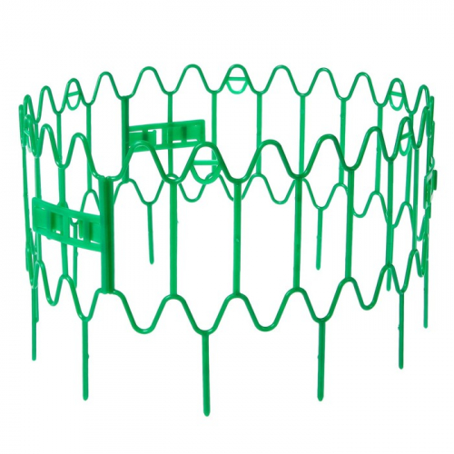 Кустодержатель для клубники, d = 15 см, h = 18 см, пластик, набор 10., зелёный, «Волна»