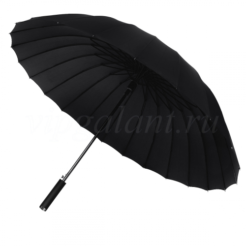 Мужской зонт трость с прямой ручкой Almas 420 черный