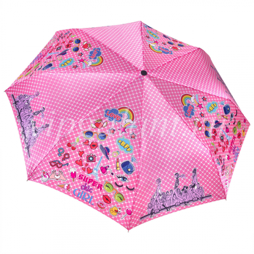 Зонт женский складной Uteki 5074 Pink Chic