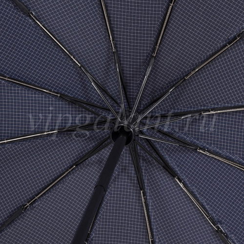 Зонт мужской в клетку Universal B089 с прямой ручкой