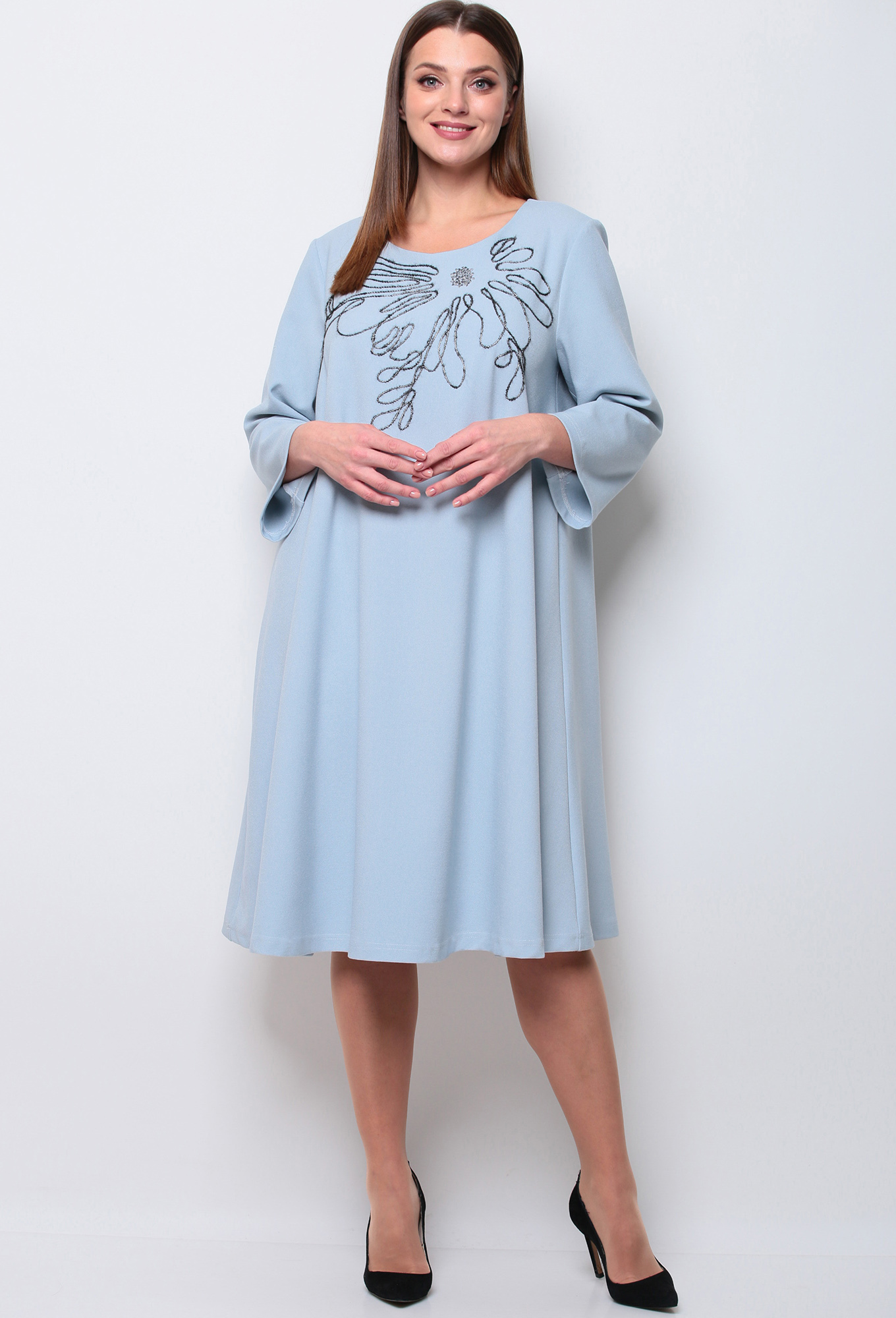 ст. цена2099руб.! Платье Michel Chic 2078 голубой