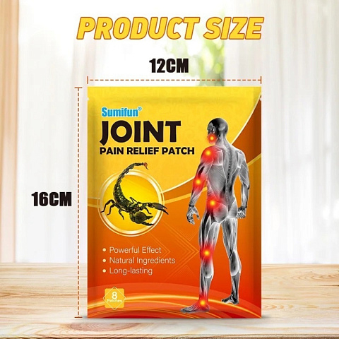 Лечебный пластырь с ядом скорпиона Sumifun Pain Relief Patch 8шт