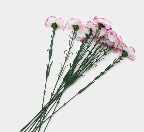 Цветок искусственный декоративный Гвоздика 1 шт 53 см