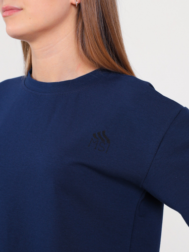 Коллекция MSI футболка Shortend (Шотенд-Укороченный) № 14 372 00 синий
