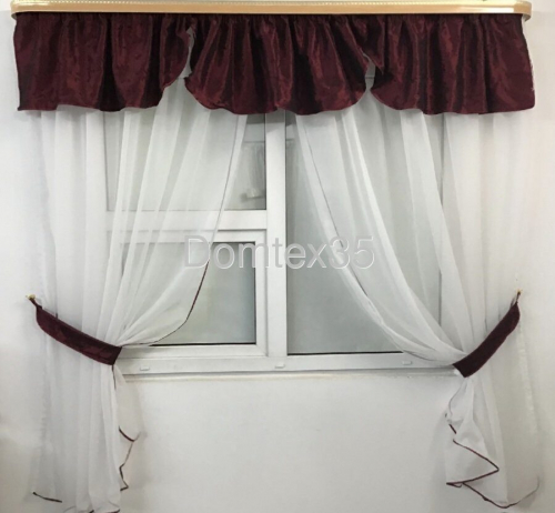 Комплект штор для кухни Ампир. domtex35