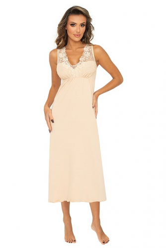 Kristina long nightdress Beige Don_Kristina long nightdress Beige