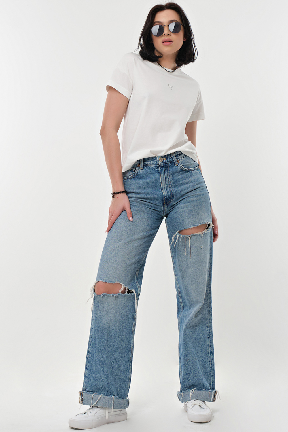 ст. цена1495руб.! Футболка с принтом хлопковая тофу