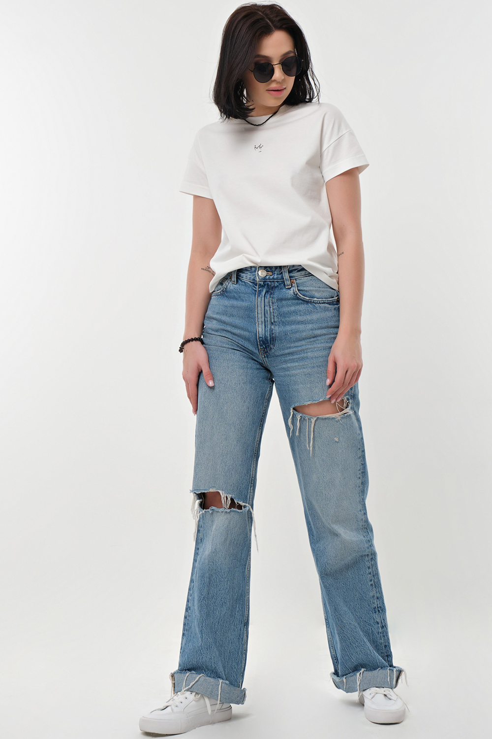 ст. цена1495руб.! Футболка с принтом хлопковая тофу