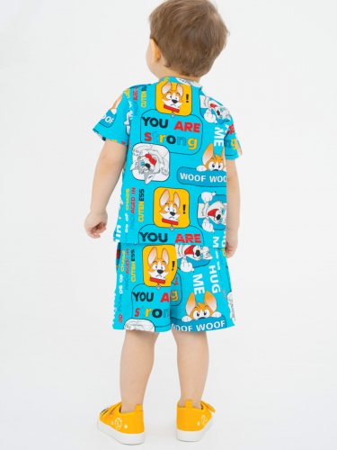 767 р 1015 р    Комплект детский трикотажный для мальчиков: фуфайка (футболка), шорты