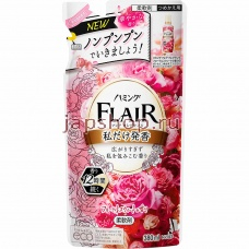 KAO Flair Fragrance Floral Sweet Арома кондиционер для белья, сладкий цветочно фруктовый аромат, мягкая упаковка, 380 мл (4901301407436)