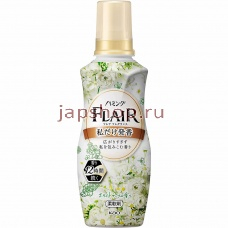 KAO Flair Fragrance White Bouquet Арома кондиционер для белья, аромат белых цветов, 520 мл (4901301407467)