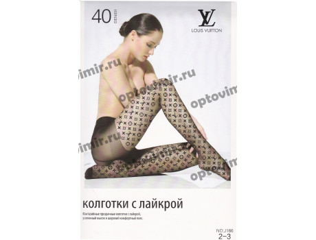 Колготки женские фантазийные с принтом по всей ноге J166