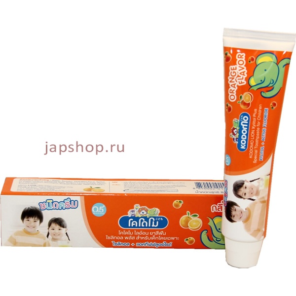 Kodomo 0,5+, Зубная паста, Апельсин, 80 гр (8850002015289)