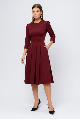 Платье 1001 DRESS #813244Бордовый
