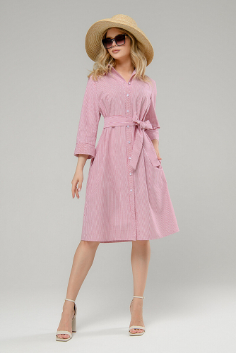 Платье 1001 DRESS #789880Белый (принт полоска)
