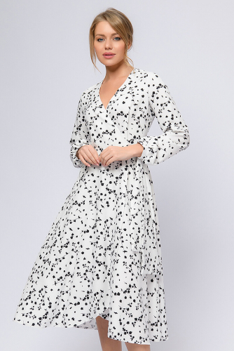 Платье 1001 DRESS #821698Белый (принт)
