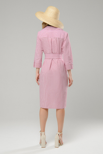Платье 1001 DRESS #789880Белый (принт полоска)