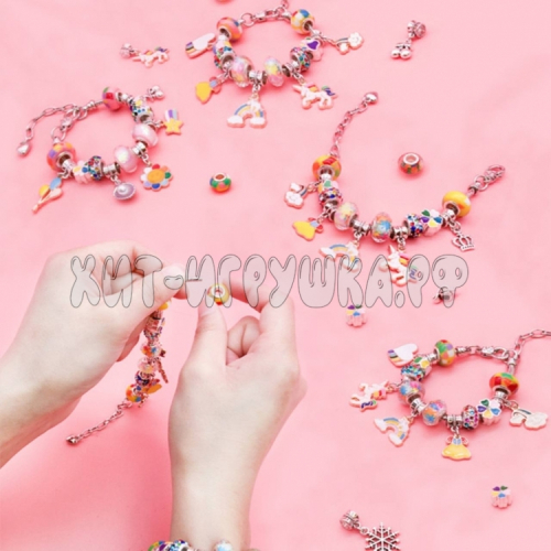 Набор для создания браслетов и подвесок со шкатулкой Princess 70 предметов RL026, RL026