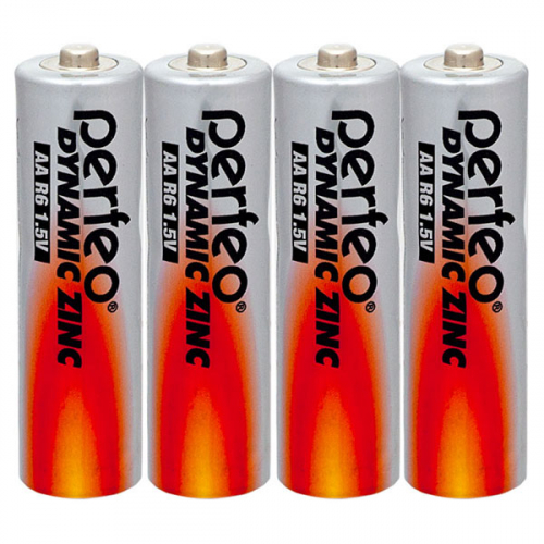 Батарейка Perfeo R06 AA Dynamic Zinc SR4 (60/1200)