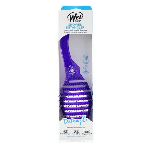 Wet Brush Расчёска массажная для душа / Shower Glitter Detangler Purple BWR801PURPGL