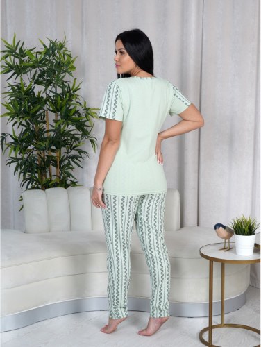 Дина пижама женская (зеленый)