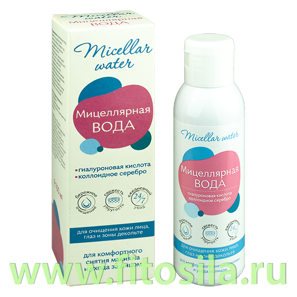 Мицеллярная вода с гиалуроновой кислотой и коллоидным серебром фл.100мл