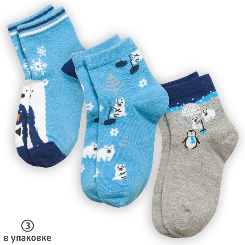 ст. цена166,4руб.! BEG3045(3) носки для мальчиков (3 шт в кор.)
