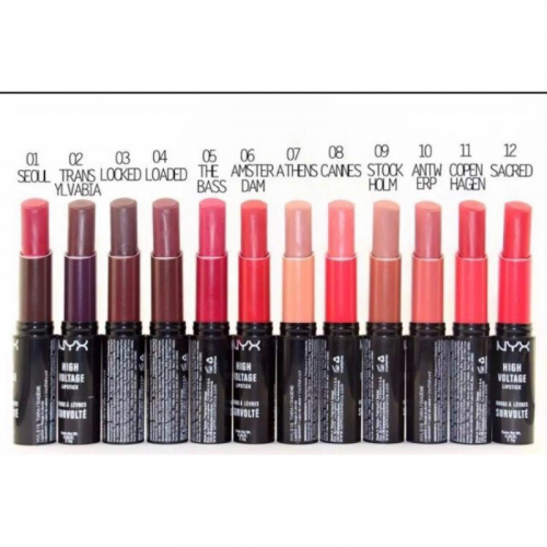  110  160_ГЛЯНЦЕВАЯ ПОМАДА NYX High Voltage Lipstick