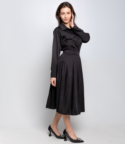 Платье #КТ8517, чёрный