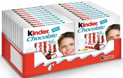 Kinder Шоколад молочный 50гр-4 палочки.