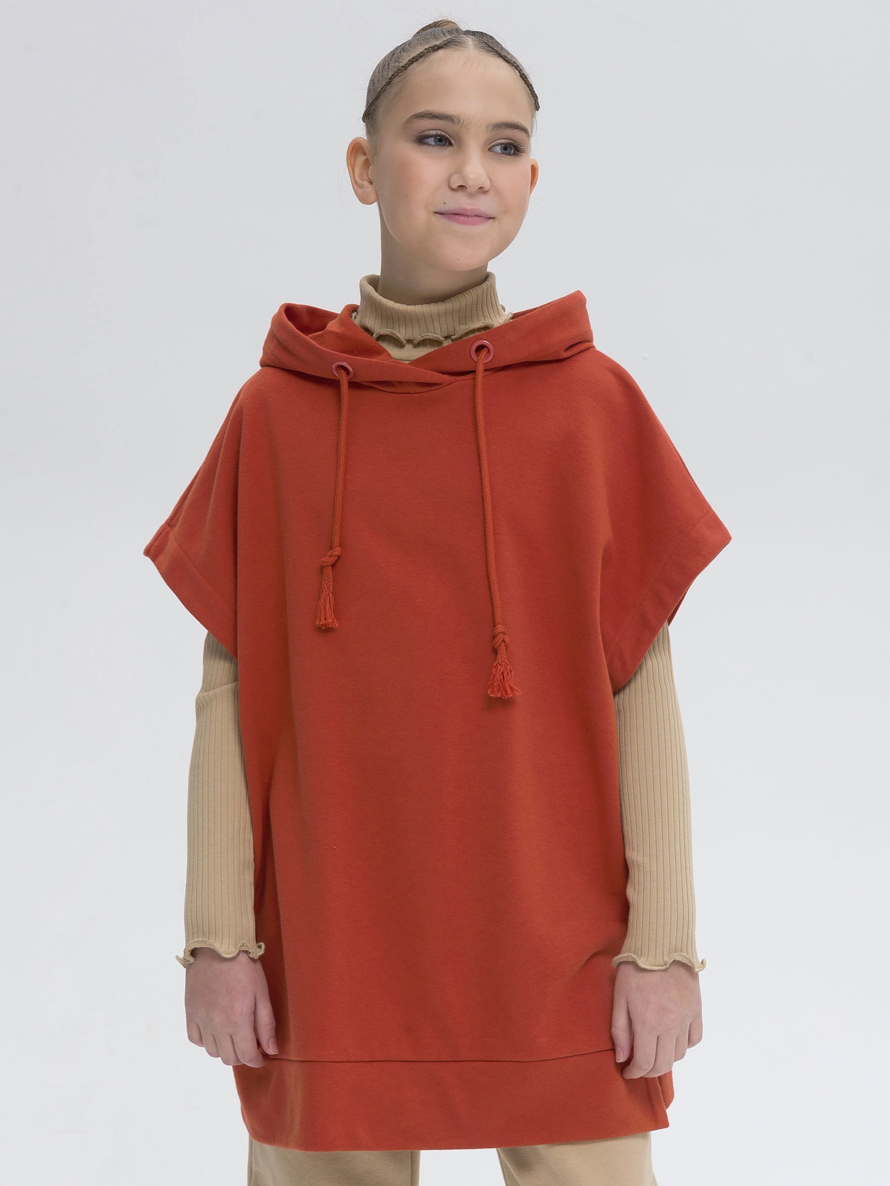 ст. цена696руб.! GFNB5317 толстовка для девочек (1 шт в кор.)