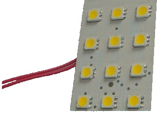 Лампа-Панель диод 1HP х 5050 (32х16мм) WHITE c проводом для подключения