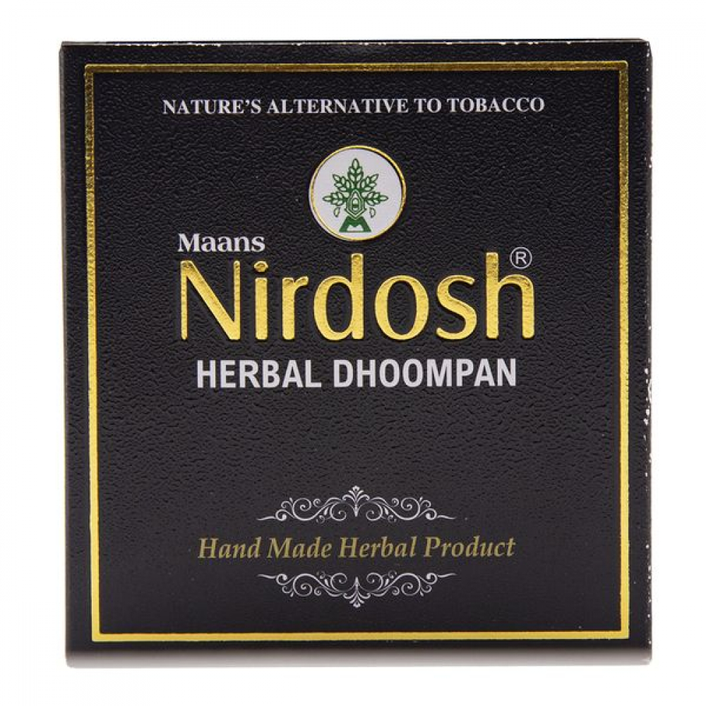 NIRDOSH Herbal Dhoompan Сигареты без табака и без фильтра черные 20шт