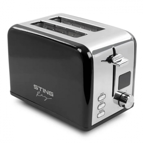 Тостер STINGRAY ST-TS1100B Черный жемчуг 800 W 6 режимов поджаривания 2 отделения для тостов (6) оптом