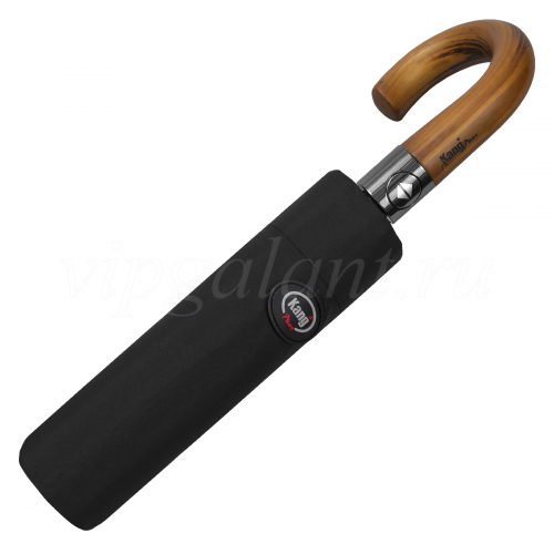 Зонт мужской складной Kangroo D565 с деревянной ручкой