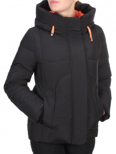 2101 BLACK Куртка зимняя женская MONGEDI (200 гр. холлофайбера) размер XL - 48 российский