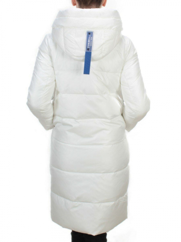 9190 WHITE Пальто зимнее женское EVCANBADY (200 гр. холлофайбера) размер M - 44российский