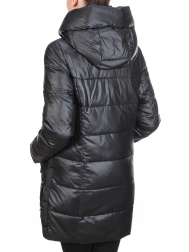 GWD202821 BLACK Пальто зимнее облегченное ICEBEAR (150 гр. холлофайбер) размер 44