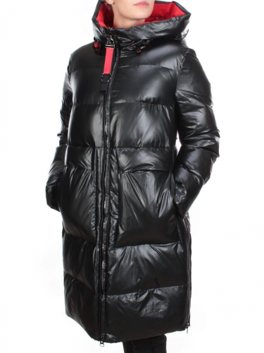 YR-566 BLACK Куртка зимняя женская COSEEMI (200 гр. холлофайбера) размер 52 - российский