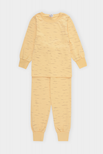 Пижама К 1512 эффект меланжа на светло-желтом