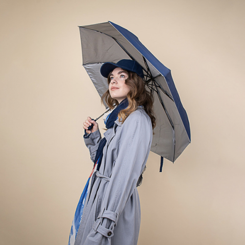 Зонт женский, полуавтомат, 55см, 8 спиц, 6 цветов