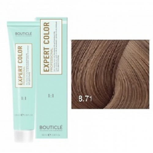 Expert Color 8,71 Светло русый коричнево пепельный, 100 мл, КРЕМ-КРАСКА EXPERT COLOR, BOUTICLE