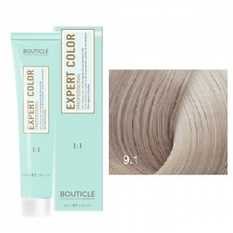 Expert Color 9,1 Блондин пепельный, 100 мл, КРЕМ-КРАСКА EXPERT COLOR, BOUTICLE