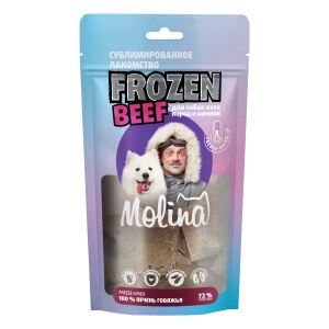 Molina Сублимированное лакомство для собак всех пород и щенков. Печень говяжья, 55 г