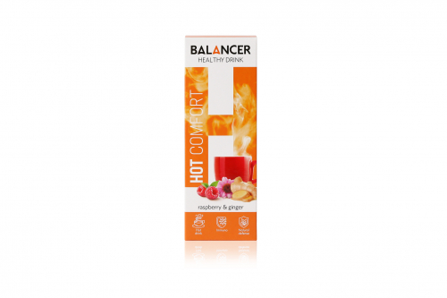 BALANCER HOT COMFORT Напиток со вкусом Малина-имбирь, 10 стиков