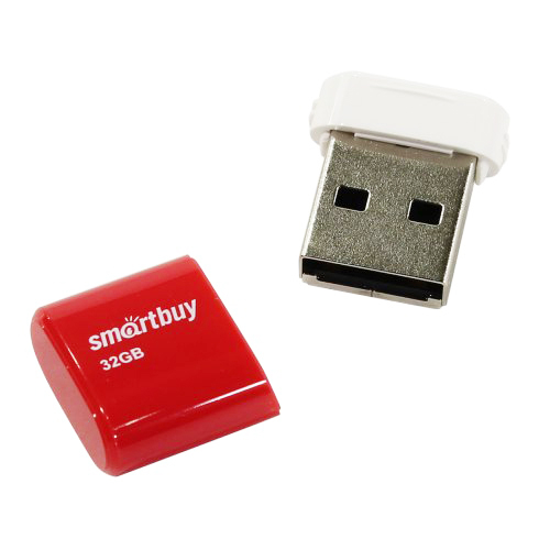Флэш-диск USB SmartBuy 32 GB Lara Red (Nano)