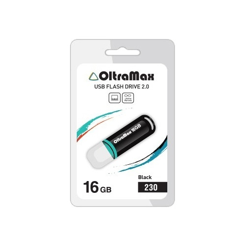 Флэш-диск USB OltraMax 16 GB 230 черный