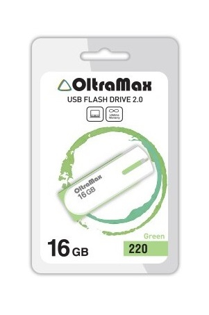 Флэш-диск USB OltraMax 16 GB 220 зеленый