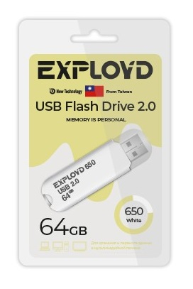 Флэш-диск USB Exployd 64 GB 650 белый